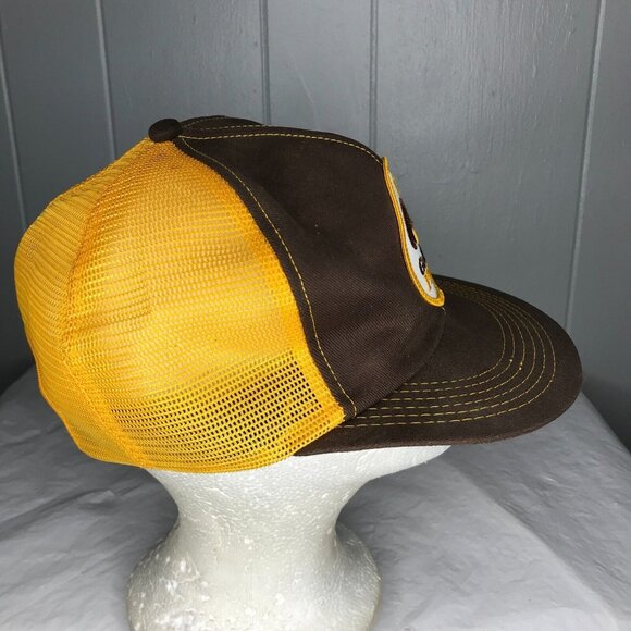Vintage Gold’n Plump Chicken K product Snapback Mesh Trucker Hat - Picture 4 of 6